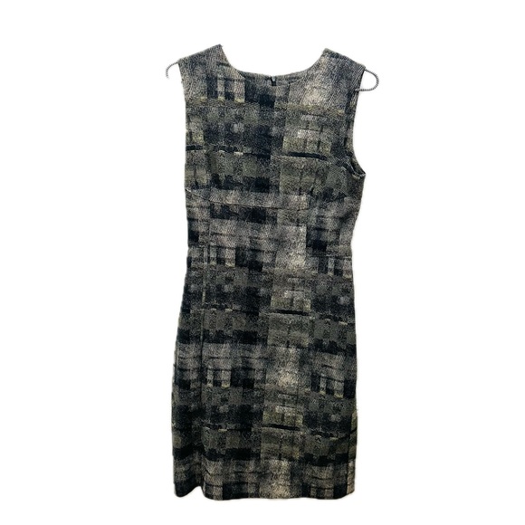 M.M. Lafleur The Shirley Dress 6 Scratch Plaid Matcha gray white black - Picture 2 of 10
